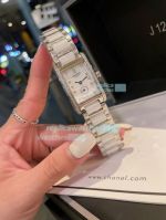 Hot Sale Replica Longines Watch White Dial Diamonds Bezel Women's Watch